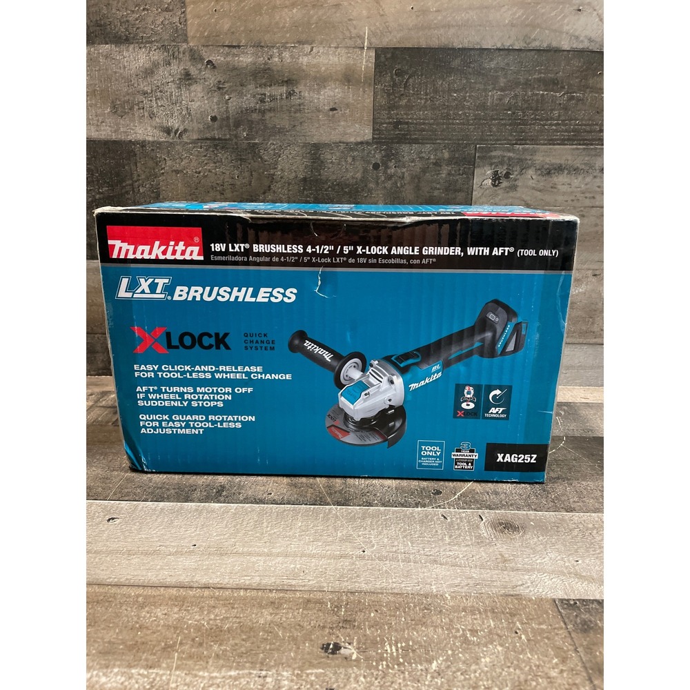 Makita XAG25Z 18V LXT Brushless 4-1/2 5 X-LOCK Angle Grinder AFT Tool Only